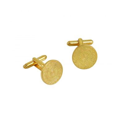 CYCLOS CUFF LINKS - 18K GOLD PLATED
