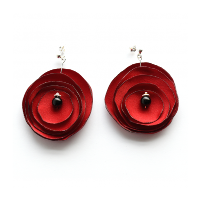 BLOSSOMING IN RED (EARRINGS) / EXCLUSIVE COLLECTION