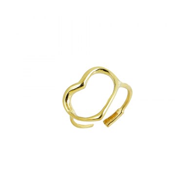 LOVE HEART RING - 18K GOLD PLATED