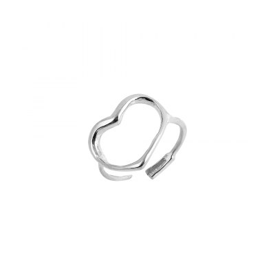 LOVE HEART RING - PLATINUM PLATED