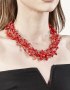 Handmade_necklace_coral_red_crochet_wire