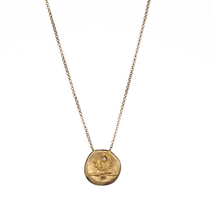 Myrto Katramadou Jewellery Griffin Necklace Bronze